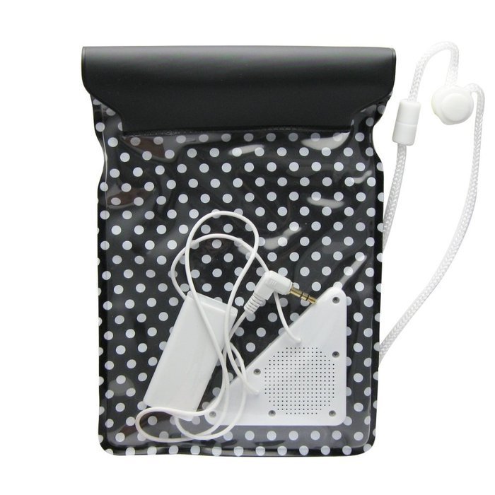 Bag-Type Waterproof Speakers for Smartphone (Black)
