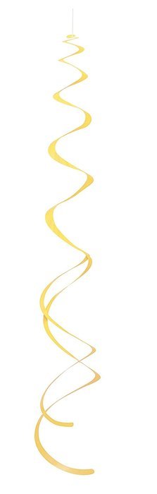 Plastic Hanging Swirl Decorations, 26", Light Blue, 8 Count N6
