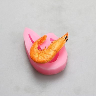 Sher Shrimp Chocolate Silicone Molds,Cake Molds,Soap Molds,Decoration Tools Bakeware