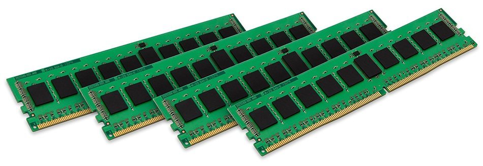 Kingston ValueRAM 32GB Kit (4x8GB) 2133MHz DDR4 ECC Reg CL15 DIMM 2Rx8 Intel Certified Desktop Memory (KVR21R15D8K4...