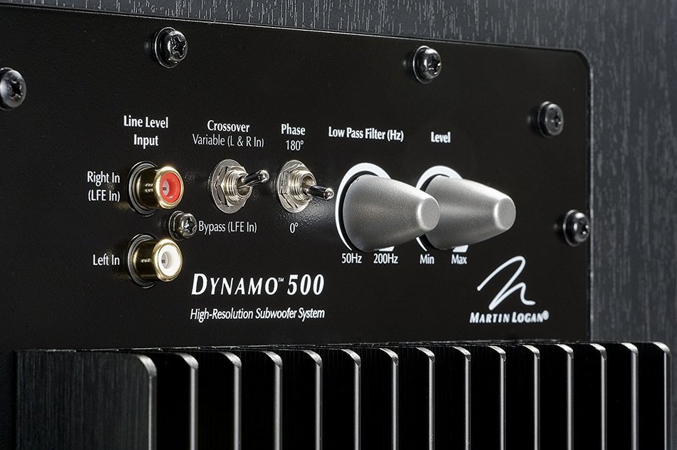 MartinLogan DYN500D Dynamo 500 Subwoofer (Black) N4