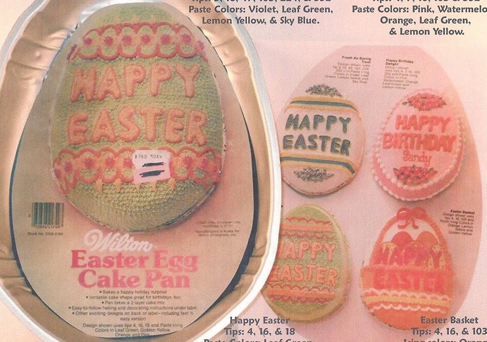 Wilton Easter Egg/Happy Easter Egg Cake Pan (502-3495, 1983)