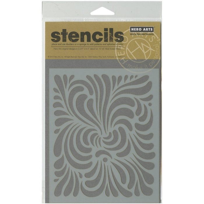 Hero Arts Swirl Stencil