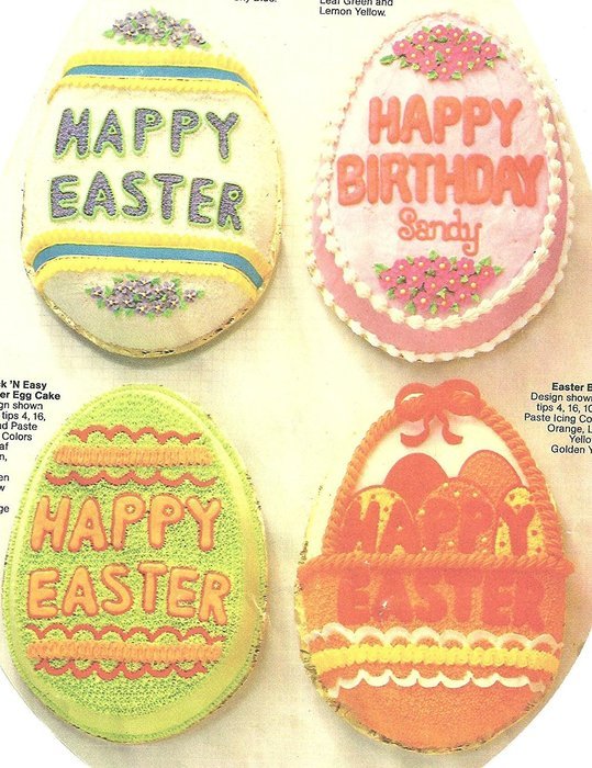 Wilton Easter Egg/Happy Easter Egg Cake Pan (502-3495, 1983) N2