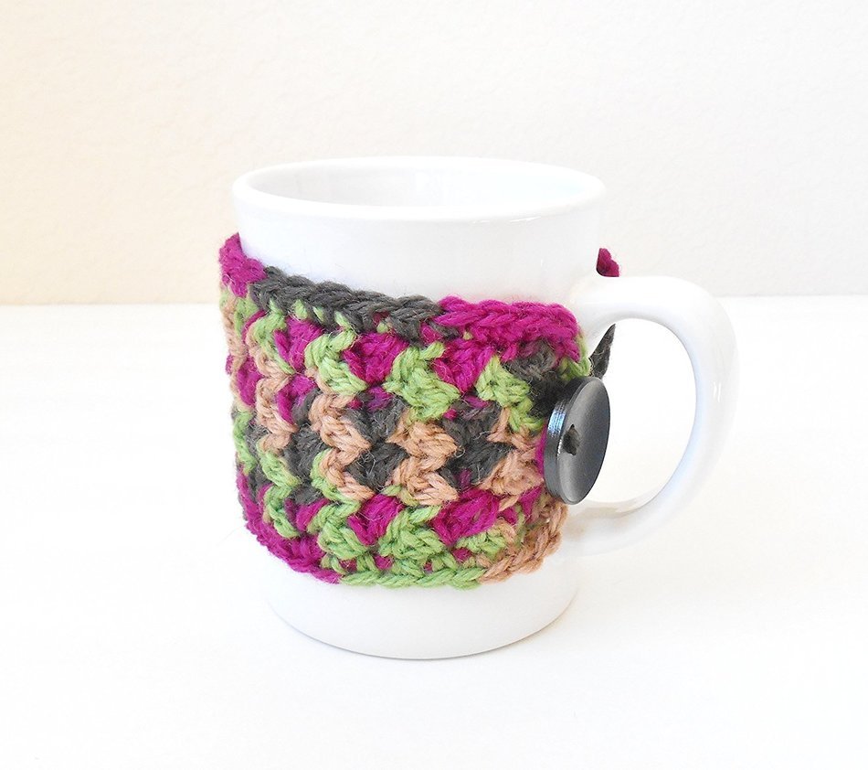 Crochet Coffee Mug Cozy, Cup Cosy, Tea Mug Sweater N3