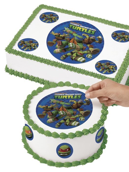 Wilton 710-7746 TMNT Edible Images Cake Decorating Kit, Multicolor N3