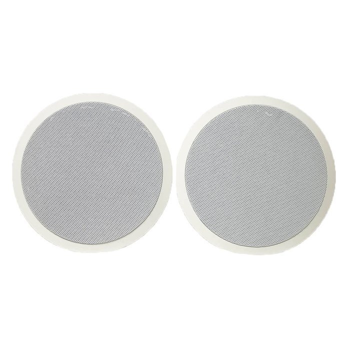 White 2-Way 6" inch 100 Watts 100W 6 Ohms In-Ceiling Home Theater Speaker (pair) N2