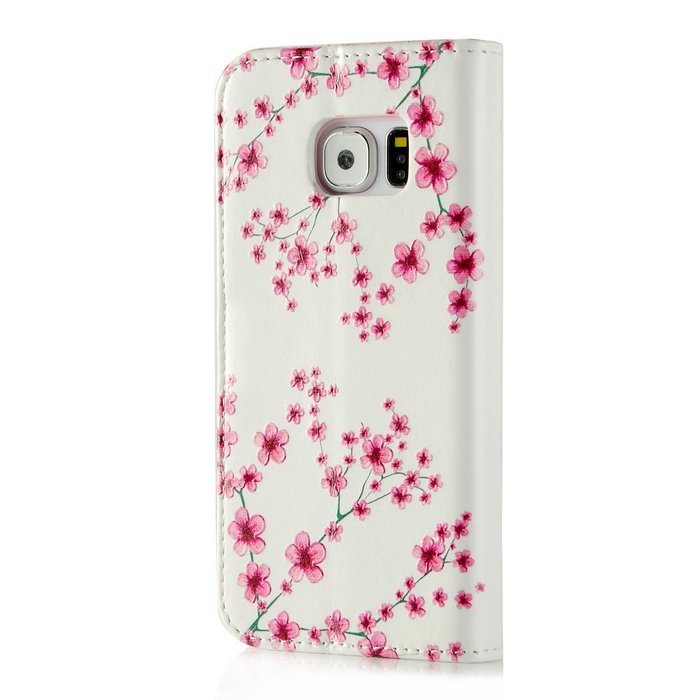 S6 Edge Case,Samsung Galaxy S6 Edge Case - Wallet Folio Flip Premuim PU Leather Case Colorful Print Design with... N5