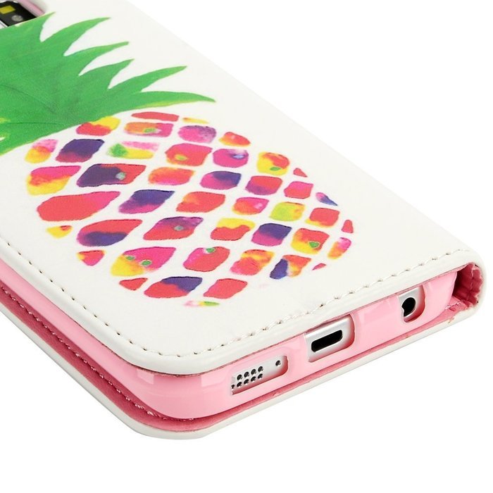S6 Edge Case,Samsung Galaxy S6 Edge Case - Wallet Folio Flip Premuim PU Leather Case Colorful Print Design with... N6