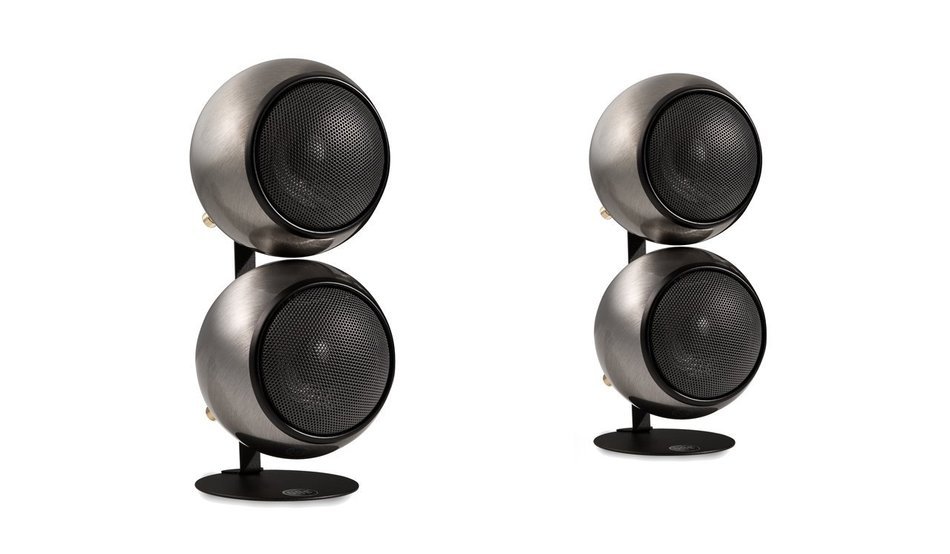 Orb Audio Mod2X QuickPack - Satellite Speakers and Desk Stand, Hand Antiqued Bronze N4