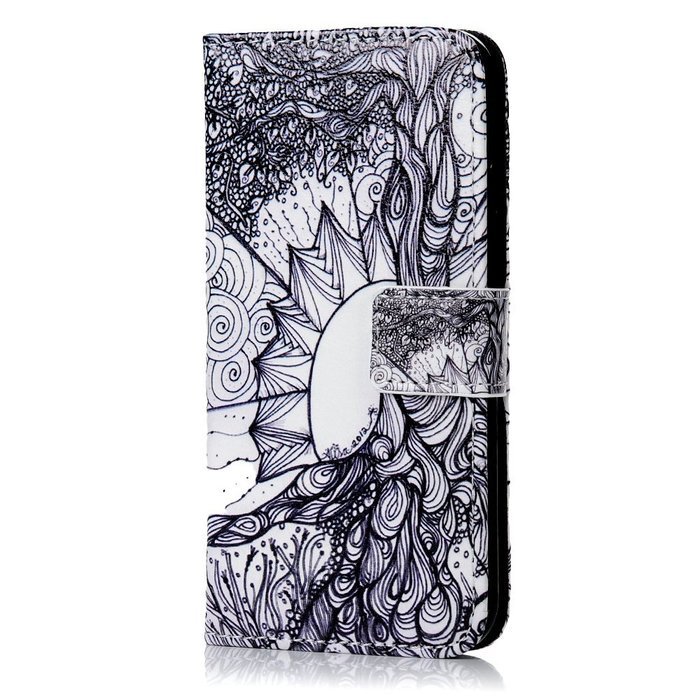 iPhone 7 Case (4.7 inch) - Wallet Folio Flip Premuim PU Leather Case Colorful Print Design with Stand Magnetic... N47