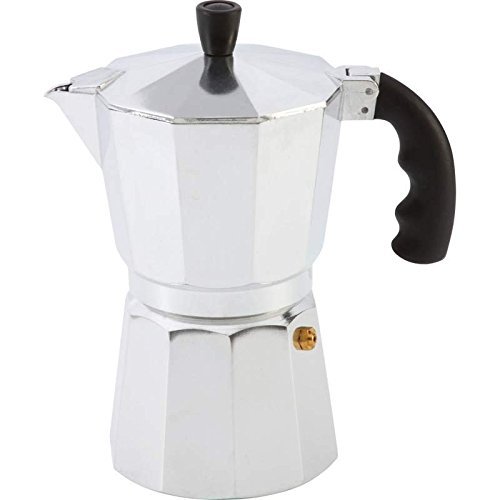 Chef KTESPMKA Aluminum Stovetop Espresso Maker, 6 Cup
