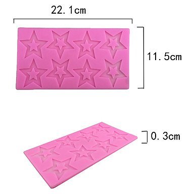 Y&XL&H Pentagram Style Candy Fondant Chocolate Molds For The Kitchen Baking Molds N2