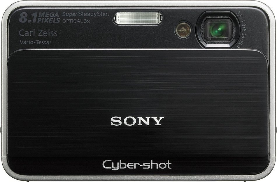 Sony Cybershot DSC-T2 8MP Digital Camera with 3x Optical Zoom (Black) N19