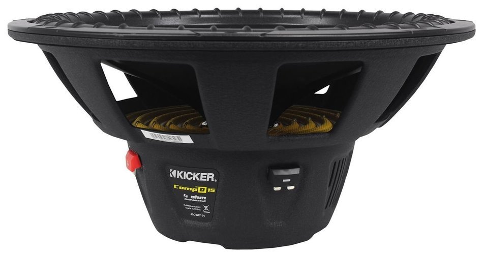 Kicker 40CWD154 CompD 15" 1200W Car Audio Subwoofer+Sealed Sub Box Enclosure N5
