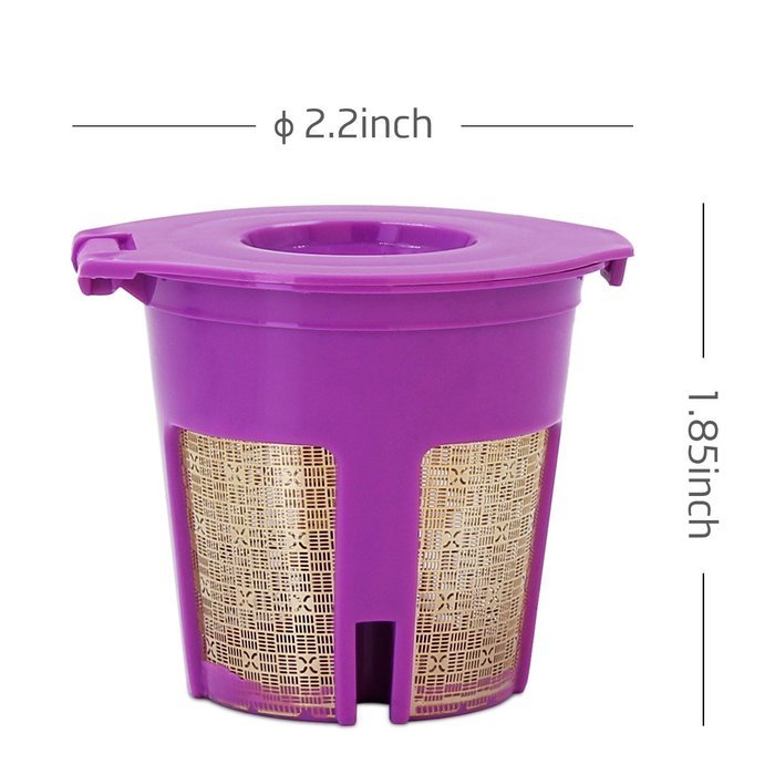 Nicelucky Reusable Gold Plated Mesh Coffee Filters for Keurig 2.0, K200, K250, K300, K350, K400, K450, K460, K500... N8
