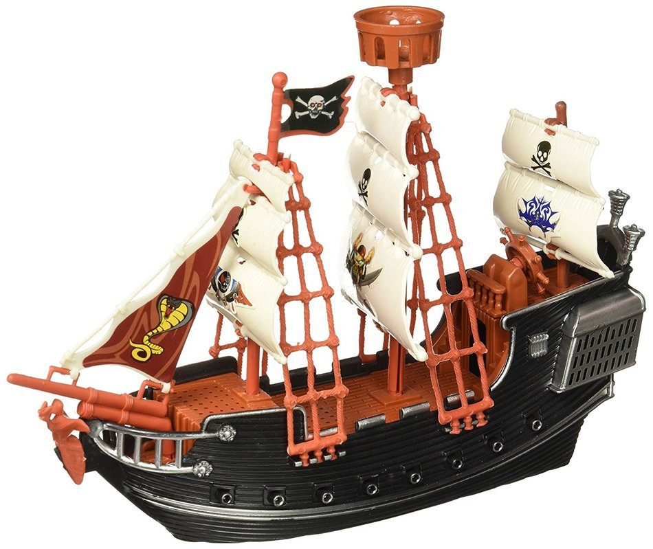 Oasis Supply Extra Large Pirate Ship Cake Topper - 10" Long