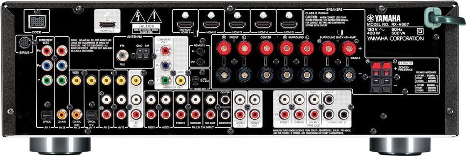 Yamaha RX-V667 7.2-Channel Home Theater Receiver (OLD VERSION) (Discontinued by Manufacturer) N3