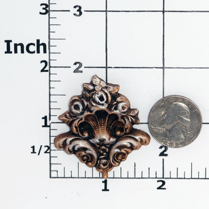Medallion Scroll Work Silicone Mold Food Safe Fondant, Chocolate, Candy, Cream Cheese Mint, Resin, Polymer Clay... N3