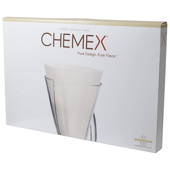 Chemex 13 Inch Bonded Unfolded Half Circle Coffee Filters, Set of 500