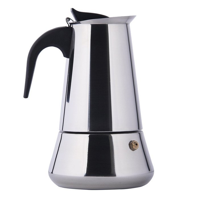 Jimei 6 Cup Stainless Steel Italian Latte Moka Express Stovetop Espresso Maker Pot Suit For Induction Cooker N2