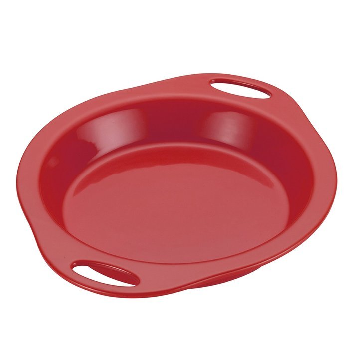 Rachael Ray Stoneware 9-Inch Pie Baker, Orange N2