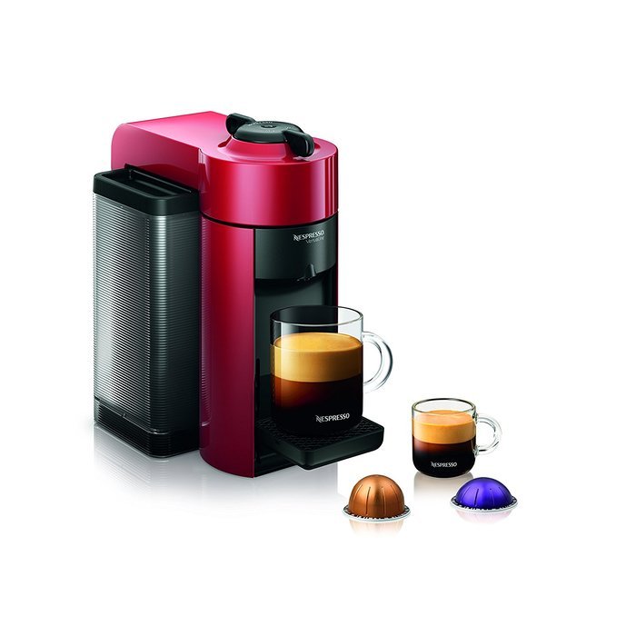 Nespresso VertuoLine Evoluo Grey Coffee and Espresso Maker with 40 Capsule Storage Drawer and Free Set of 6 Espresso... N4