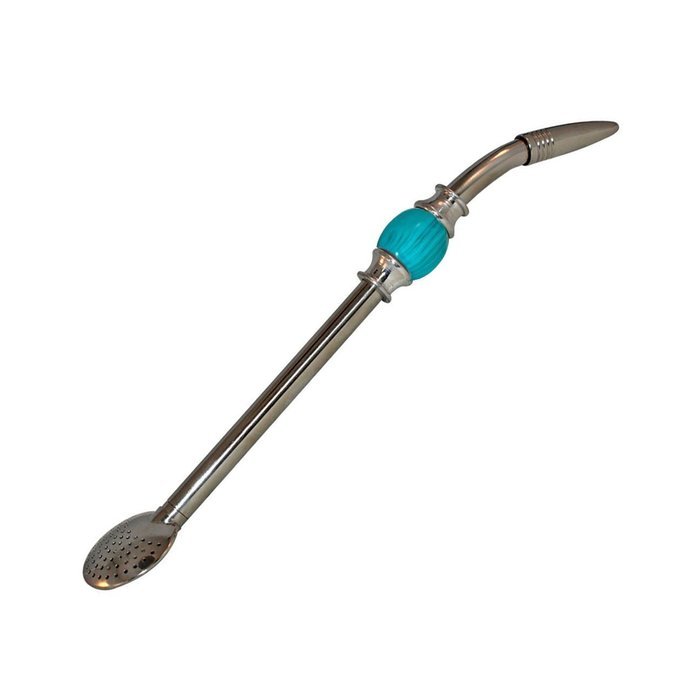 RECHERE Stainless Steel Yerba Mate Tea Bombilla Gourd Drinking Straw Filter Silver (Purple) N7