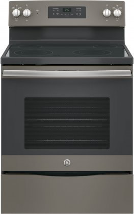 GE JB645EKES 30" Electric Freestanding Range with 4 Burners, Smoothtop, Storage Drawer, 5.3 cu. ft. Primary Oven...
