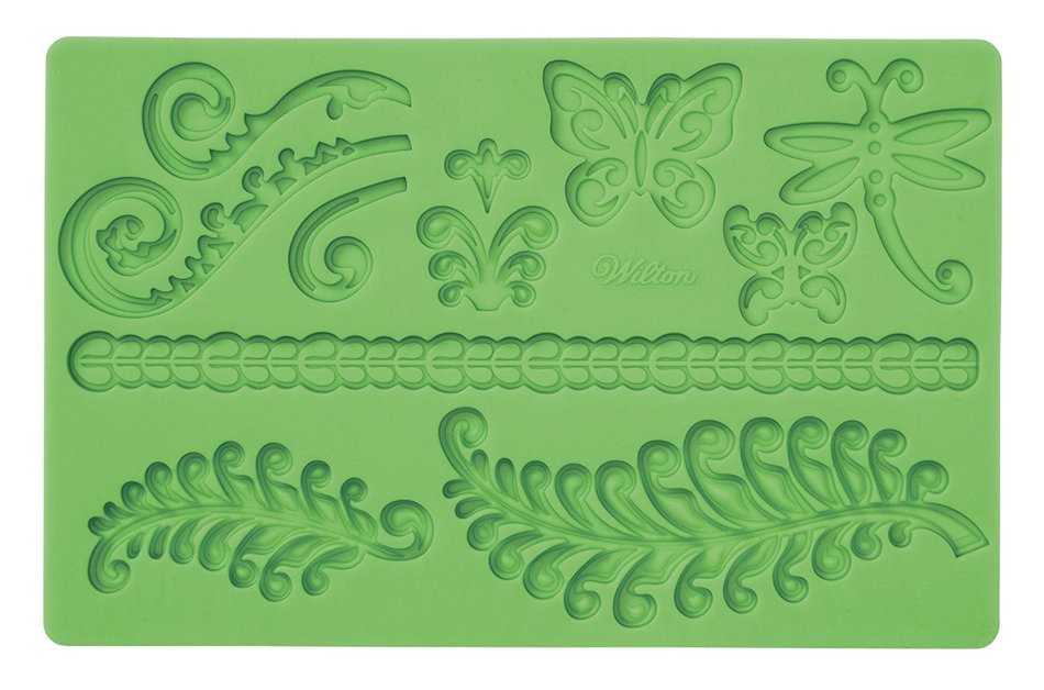 Wilton Fondant and Gum Paste Silicone Mold, Ferns