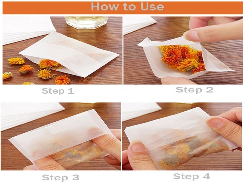 XDOBO Corn Fiber Reverse Fold Tea Bags in Clay Pot Soup Filter Bag Empty Tea Bags Braised Food Bags Coffee Bags... N5