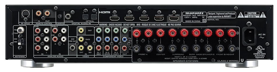 Marantz NR1601 Audio/Video 7.1 Channel Surround Receiver (Black) (Discontinued by Manufacturer)