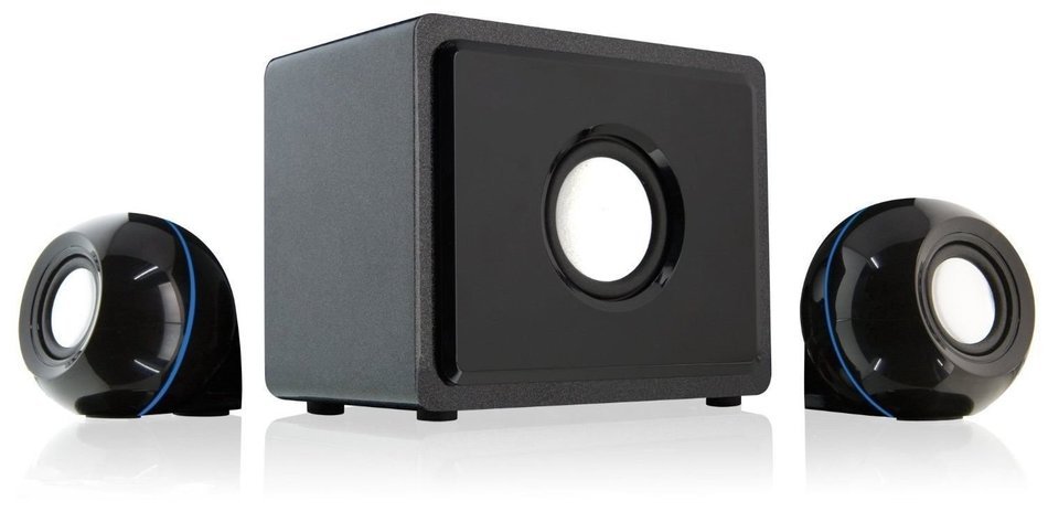 Esaska(TM) Gpx Ht12B Black Home Theater System 2.1Channel With Subwoofer