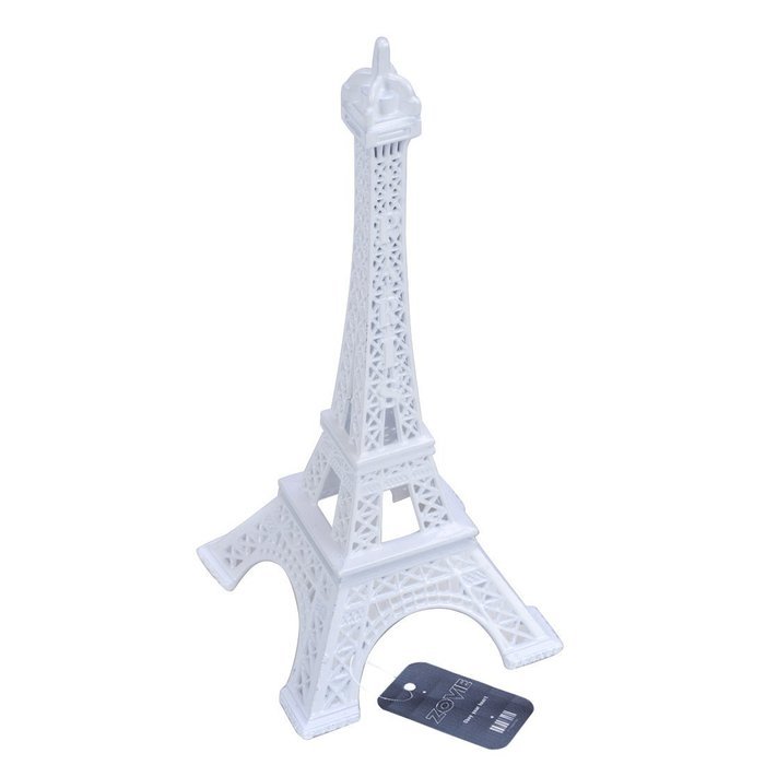 ZOVIE Pari Eiffel Tower Decor Pure Color For Cake Topper(7in, black)