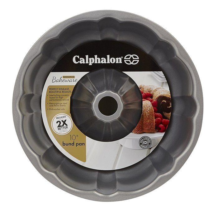Calphalon Nonstick Bakeware, Fluted Cake Pan, 10-inch