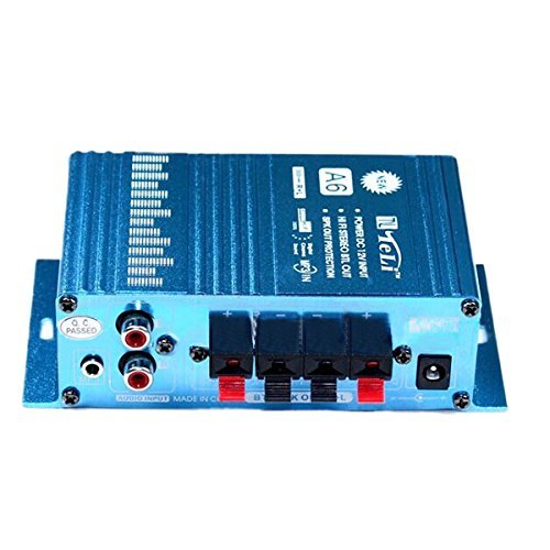New Mini 12V Hi-Fi Audio Stereo Digital Car Amplifier TELI-A6 by Bcn N3
