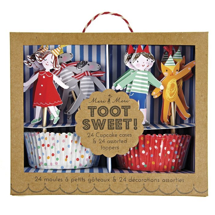 Meri Meri Children's Cupcake Kit, Toot Sweet