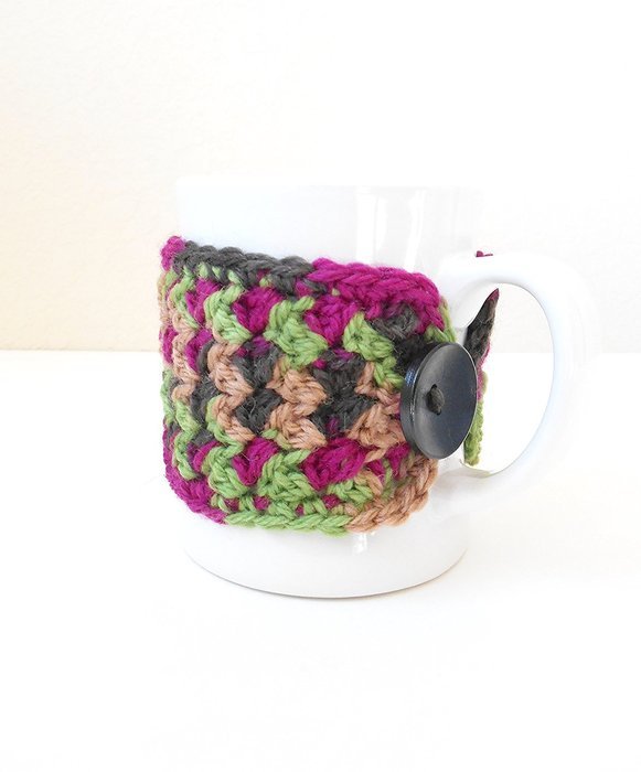 Crochet Coffee Mug Cozy, Cup Cosy, Tea Mug Sweater N4