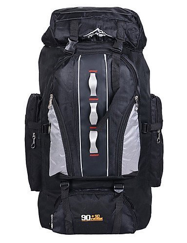 SB@Outdoor Mountaineering Bags 90L Water Repellent Nylon Shoulder Bag Men And Women Travel Hiking Camping Backpack... N4