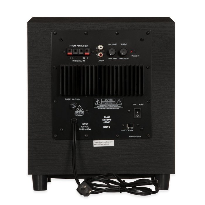 Blue Octave Home DS10 Subwoofer (Black) N3