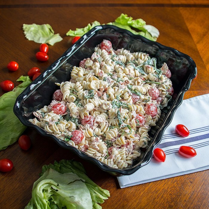 Carlisle 696603 Tulip Deli SAN Crock, 10 lb. Capacity, 13.06 x 10.37 x 3.25", Black (Case of 6)