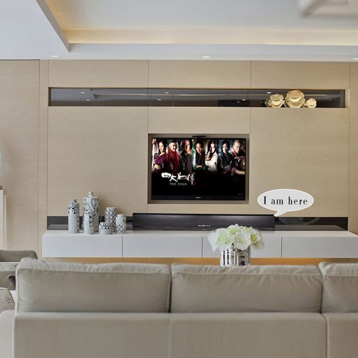 INHDBOX Home Cinema Speakers 2.1 Bluetooth Soundbar with Integrated Subwoofer for TV or Receiver N6