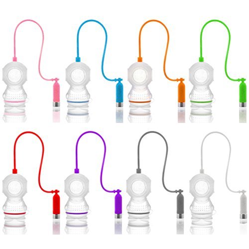 Tgp Silicone Deep Diver Tea Infuser Loose Leaf Strainer Herbal Spice Filter Diffuser White N6