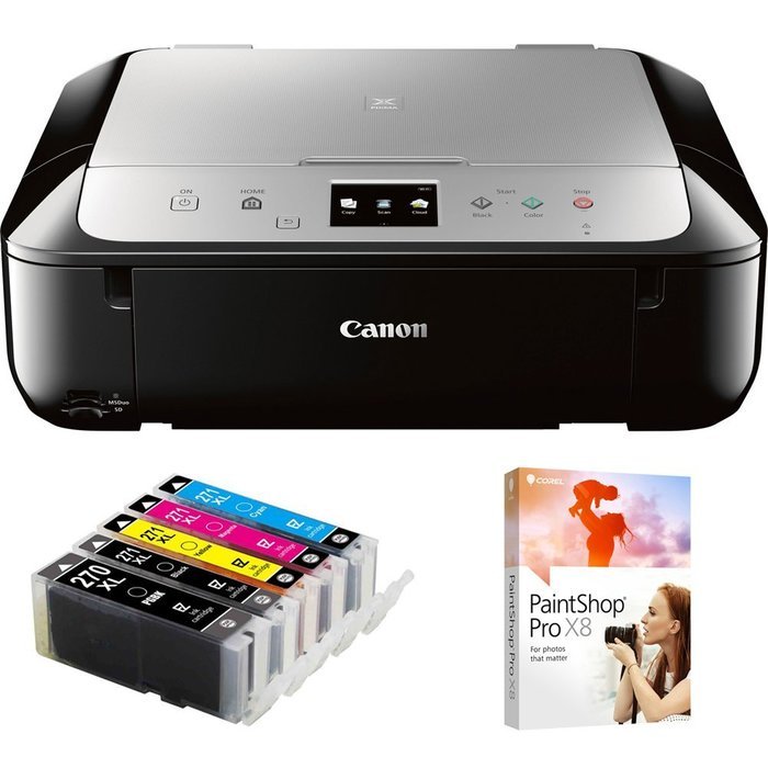 Canon PIXMA MG6821 Wireless Color Photo Printer with Scanner & Copier (0519C042) Extreme Speed 5PK XL Ink Carts... N6