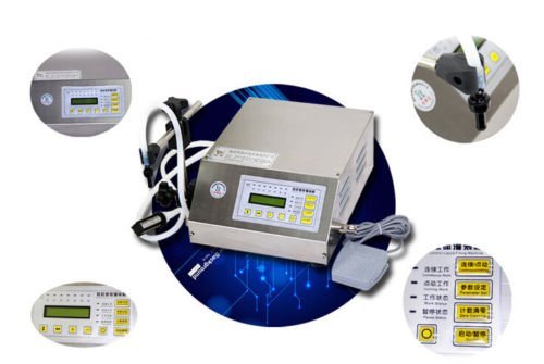 TOPCHANCES 110V Digital Control Pump Drink Water Liquid Filling Machine W/Pedal 5~3500ml N6