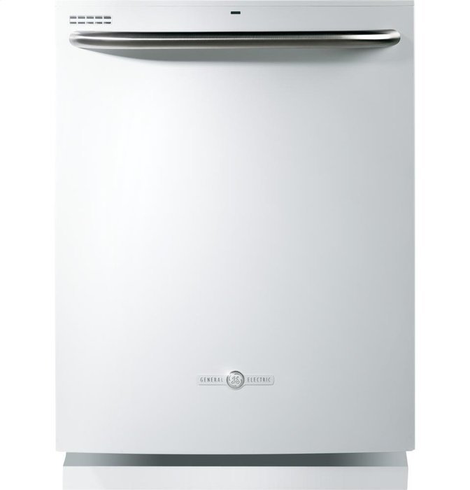 GE 24" Artistry Series White Built-In Dishwasher N3