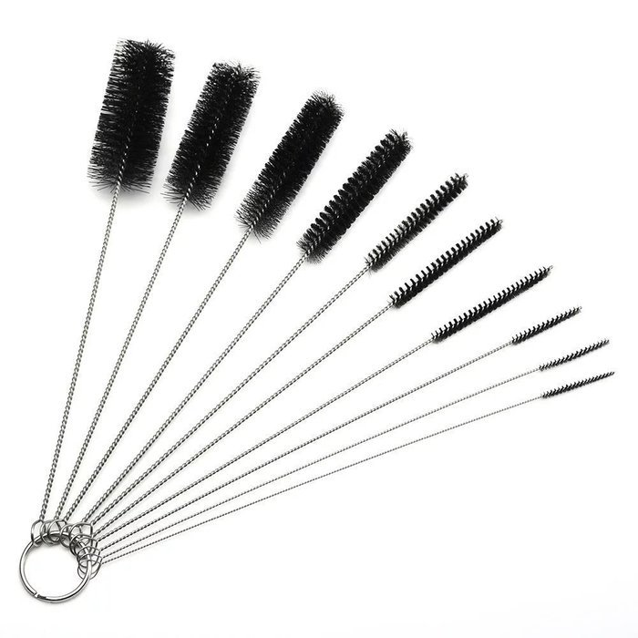 UINBEM 8.2 Inch Nylon Tube Brush Pipe Cleaning Brushes with Packing Box, Set of 10