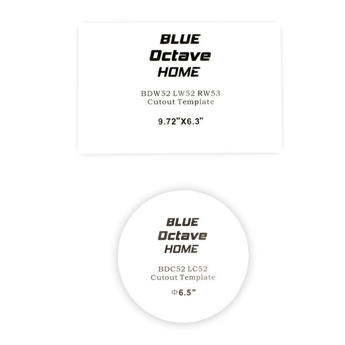 Blue Octave BH-525 In Wall and In Ceiling Speakers Home Theater Surround Sound 5 Speaker Set N3