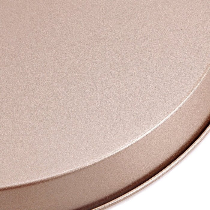 MyLifeUNIT Carbon Steel Non Stick Pizza Pan, 10-Inch, Gold N4
