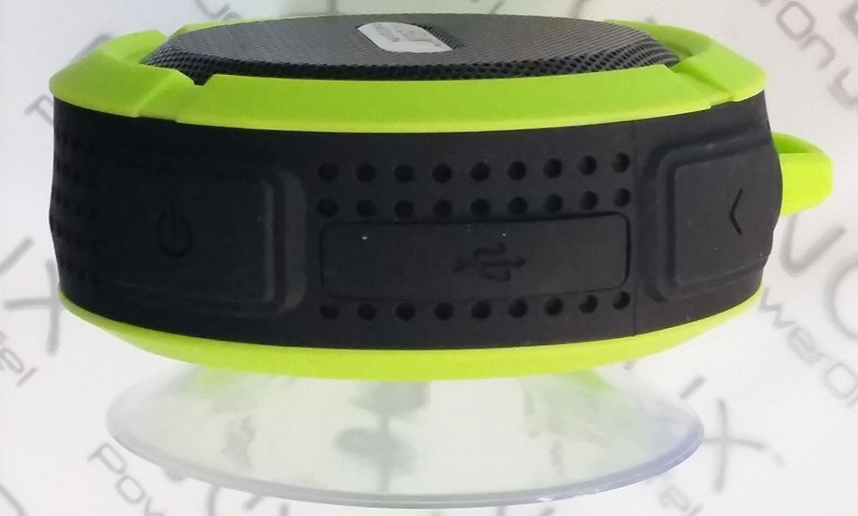 NOBUX SOUND-PUCK GREEN WIRELESS SPEAKER, WEATHER POOF IP65 + 3.3' Sync Charger Cable Micro USB + Dual usb wall... N4